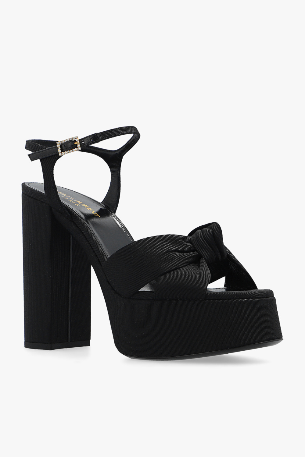 Black 'Bianca' platform sandals Saint Laurent - Yves Saint